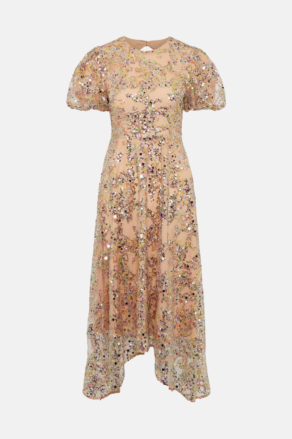 Cluster Sequin Midaxi Dress | Coast